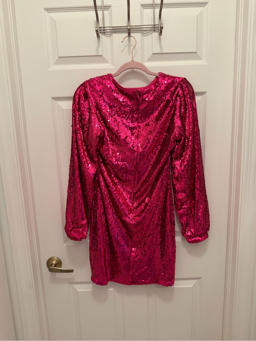 Vici Hot Pink Sequin Mini Dress